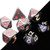DnDWoW: 7Ct Glow Polyhedral Dice Set: Red