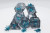 Polyhedral Dice Set: Teal Octopus