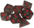 Chessex: 7Ct Translucent Polyhedral Dice Set: Smoke/red