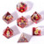 Captured Magic: Sharp Resin Edge Dice Set: Metal Ghost Skull Red