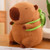 Capybara 9" Kawaii Plush with Turtle Backpack
