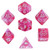 Wyrmforged Rollers: Rounded Edge 7 Piece Dice Set: Purrfect Pink