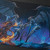 Playmat: MtG: Final Fantasy: Holofoil Bahamut and Ifrit Playmat: MtG: Final Fantasy: Holofoil Bahamut and Ifrit