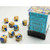 Chessex: 36Ct Gemini D6 Dice Set Blue/Gold/White (CHX26822)