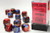 Chessex: 12Ct Gemini D6 Dice Set Dice Blue/Red/Gold (CHX26629)