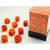 Chessex: 36Ct Vortex D6 Dice Set Orange/Black (CHX27833)