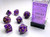Chessex: 7Ct Vortex Polyhedral Dice Set Purple/Gold (CHX27437)
