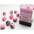 Chessex: 36Ct Gemini D6 Dice Set Black/Pink/White (CHX26830)