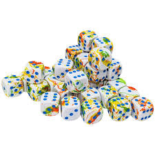 Chessex: 36Ct Brush D6 Dice Set Breezy/Blue (CHX24809) - Game Goblins