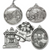 Stock Design Pewter Ornaments