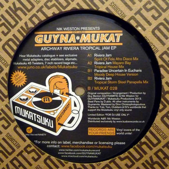 Nik Weston Presents Guyna*Mukat* - Archway Riviera Tropical Jam EP