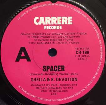 Sheila & B. Devotion - Spacer VG+
