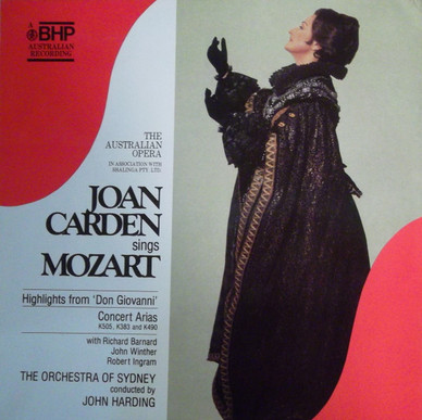 Mozart*, Joan Carden - Joan Carden Sings Mozart VG+