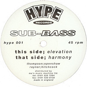 Sub-Bass - Elevation / Harmony VG+