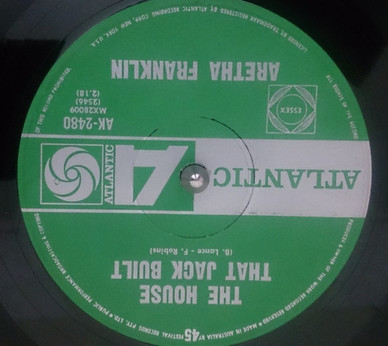 Aretha Franklin - I Say A Little Prayer / The House That Jack Built VG+