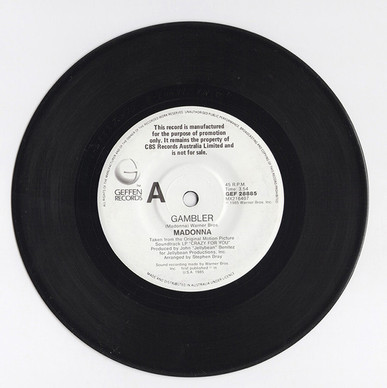 Madonna / Don Henley - Gambler / She's On The Zoom VG+