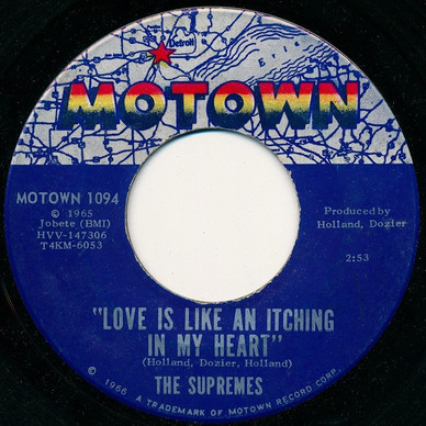 The Supremes - Love Is Like An Itching In My Heart VG+