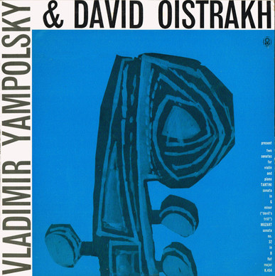 Wolfgang Amadeus Mozart / Giuseppe Tartini, Vladimir Yampolsky & David Oistrach - Present Two Sonatas For Violin And Piano: Sonata In G Minor "Devil's Trill" / Sonata No. 32 In B Flat  Major K.454 VG+
