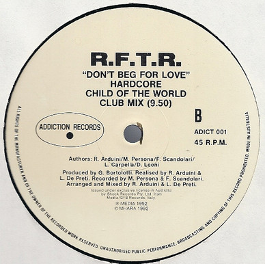 R.F.T.R. - Don't Beg For Love VG+
