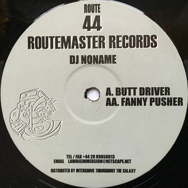 DJ Noname - Butt Driver / Fanny Pusher VG+
