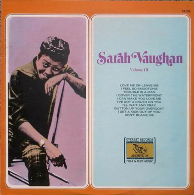 Sarah Vaughan - Volume III VG+