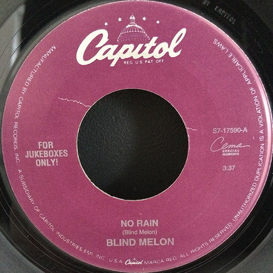 Blind Melon - No Rain / Tones Of Home VG+