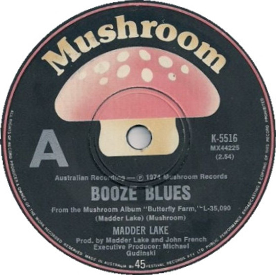 Madder Lake - Booze Blues VG+