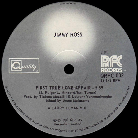 Jimmy Ross - First True Love Affair VG+