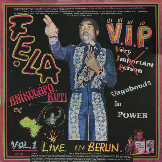 Fẹla Aníkúlápó Kuti* & Afrika 70* - V.I.P. (Vagabonds In Power) Vol. 1 Live In Berlin M