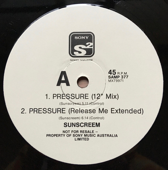 Sunscreem - Pressure VG+