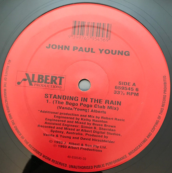 John Paul Young - Standing In The Rain VG+