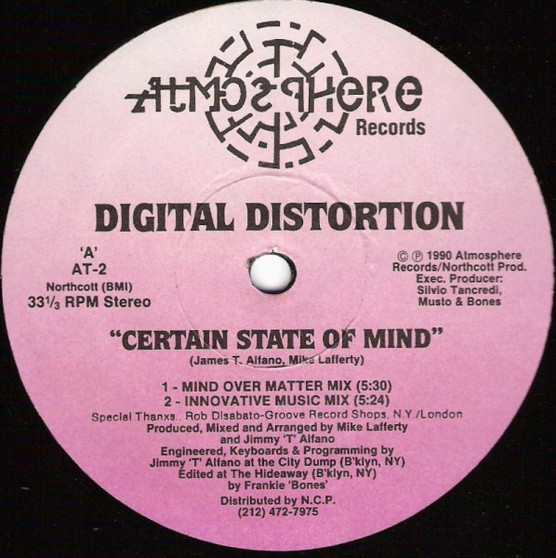 Digital Distortion - Certain State Of Mind VG+