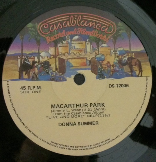 Donna Summer - MacArthur Park / I Feel Love VG+