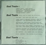 Bad Taste - Rockin' Girl / Dark Side Of Town VG+