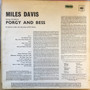 Miles Davis - Porgy And Bess VG+
