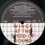 Wings  - Wings At The Speed Of Sound VG+
