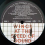 Wings  - Wings At The Speed Of Sound VG+