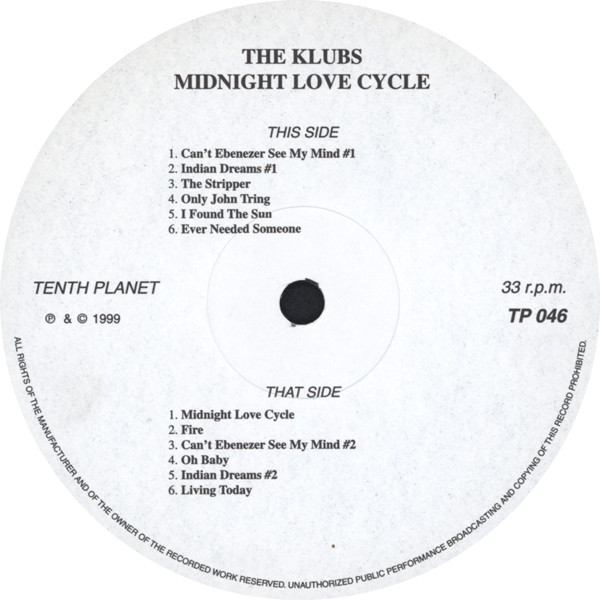 The Klubs - Midnight Love Cycle