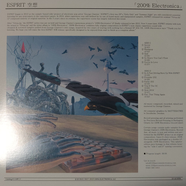 Esprit 空想 - 200% Electronica - Footscray Records