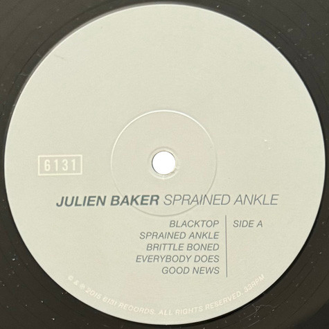 Julien Baker - Sprained Ankle NM or M- - Footscray Records || we