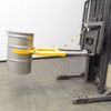 Attaches to the forklift tines to make easy work of lifting 55 gallon drums