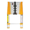 Aluminum telescopic ladder, closed view