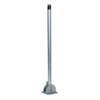 This 42" steel folding bollard has a galvanized finish