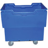 Heavy Duty Utility-Trux Bin Cart Blue Side View