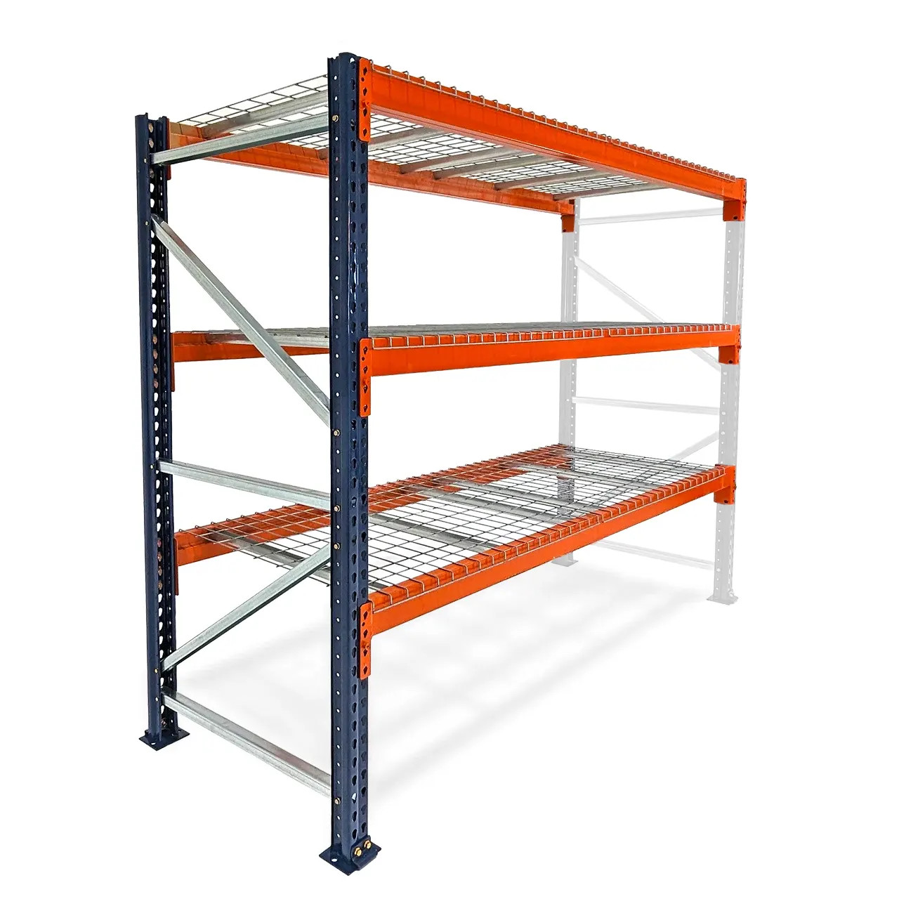 Adder Pallet Rack Kit with Wire Decks Adder Pallet Rack Kit with Wire Decks