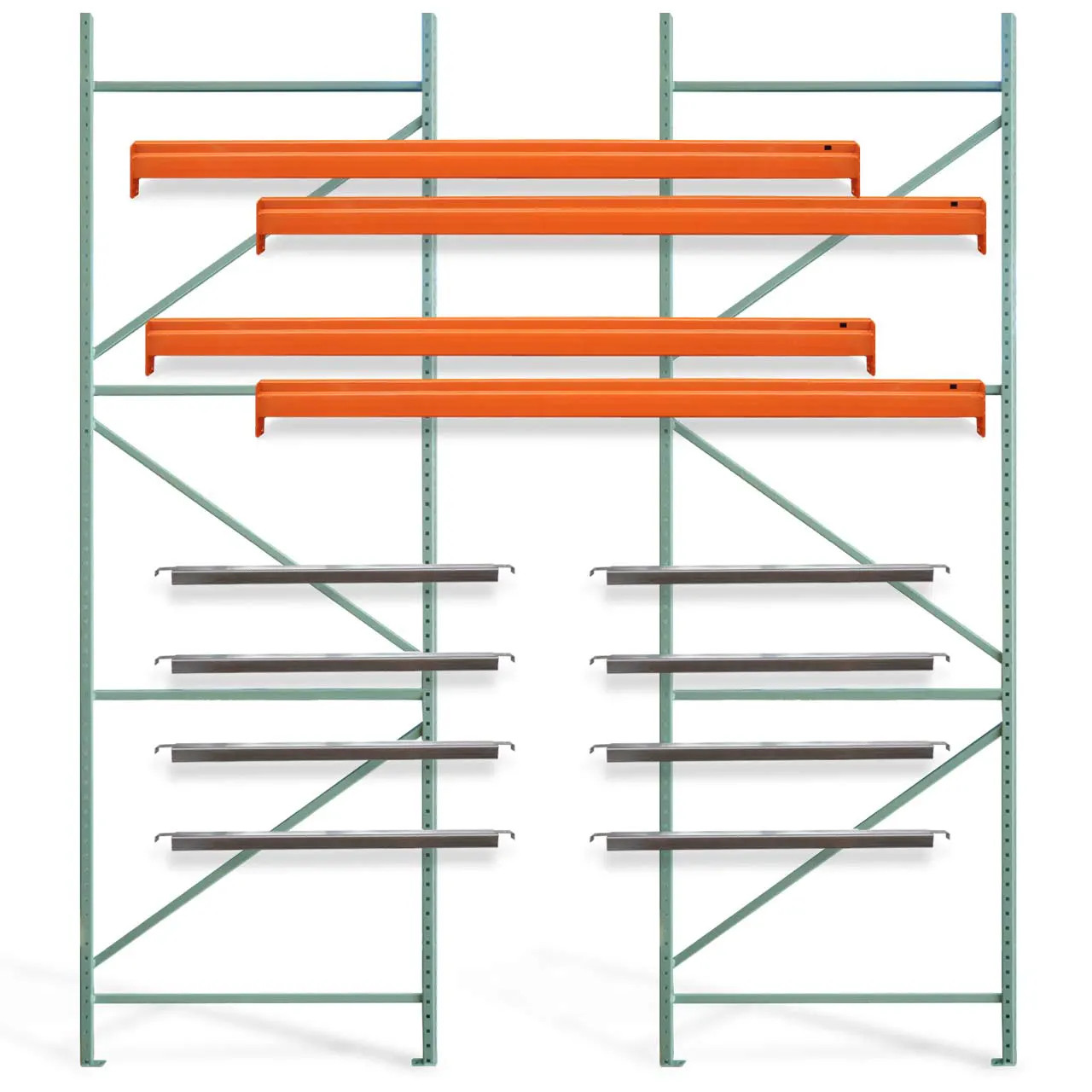 Starter Pallet Rack Kits with Pallet Supports