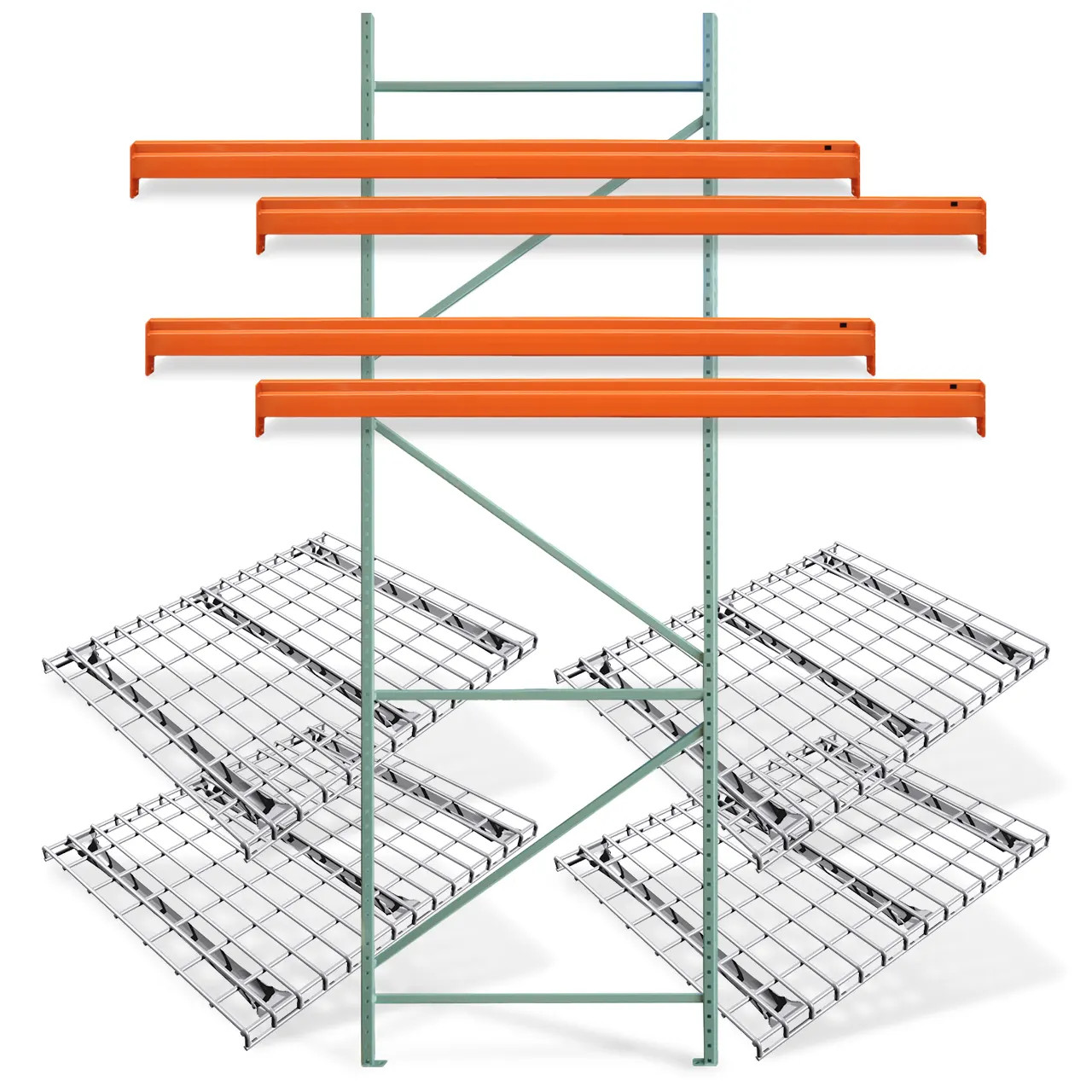 Adder Pallet Rack Kit with Wire Decks