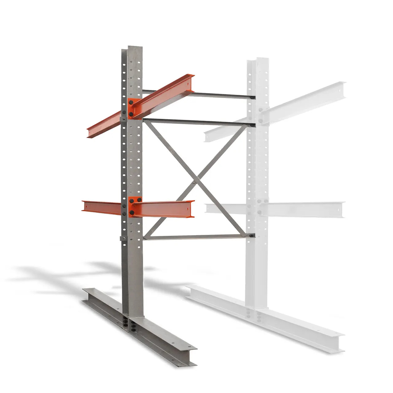 Double sided cantilever rack add on kit