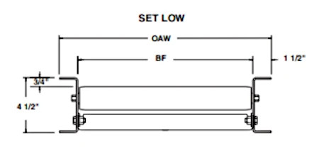 Gravity Roller Curve -  Galvanized 1.9" diameter - 16 ga.