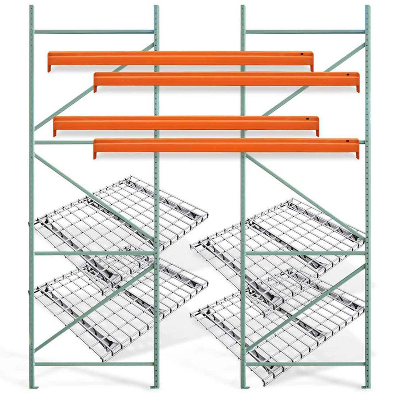42"D Interlake Starter Pallet Rack Kits with Wire Deck - Ship from Sumter SC